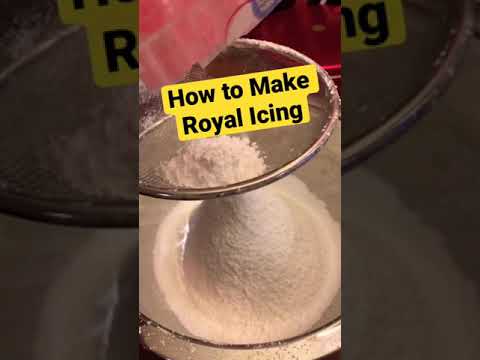 How to Make Royal Icing! #shorts #jamaicanblackcake #royalicing #frosting #cakedecorating
