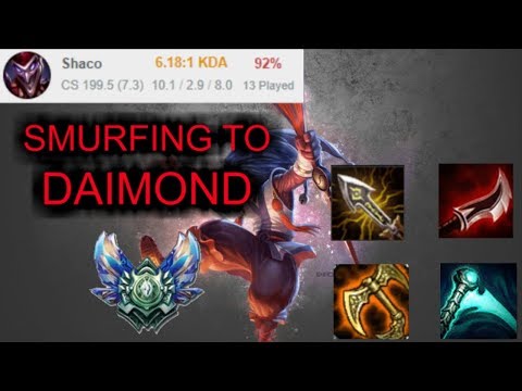 Shaco Jungle Smurf to Diamond - Platin 3 Ranked [League of Legends] Full Gameplay - Infernal Shaco