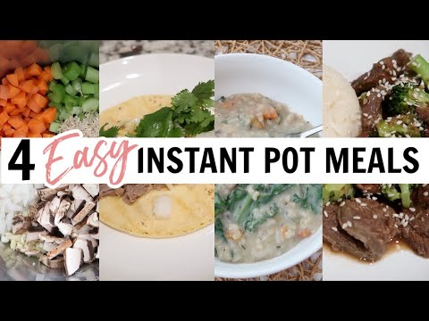 4 EASY INSTANT POT DINNERS // DUMP + GO INSTANT POT MEALS // SIMPLY ALLIE