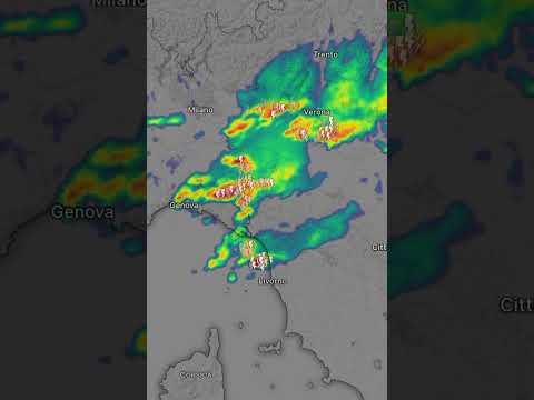 L'andamento del fronte perturbato (Fonte: Lamma Meteo / Telegram)