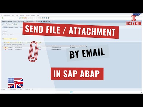 Send File or Attachment by Email in SAP ABAP [english]