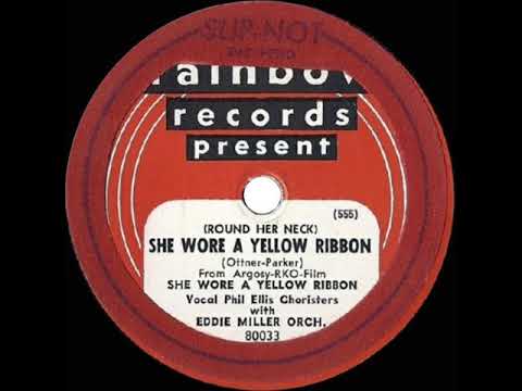 1949 HITS ARCHIVE: She Wore A Yellow Ribbon - Eddie ‘Piano’ Miller