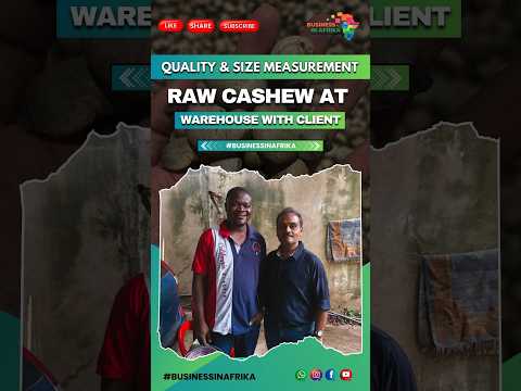 𝐄𝐧𝐬𝐮𝐫𝐢𝐧𝐠 𝐩𝐫𝐞𝐦𝐢𝐮𝐦 𝐪𝐮𝐚𝐥𝐢𝐭𝐲 𝐛𝐞𝐟𝐨𝐫𝐞 𝐞𝐱𝐩𝐨𝐫𝐭! #cashewnuts #businessinafrika