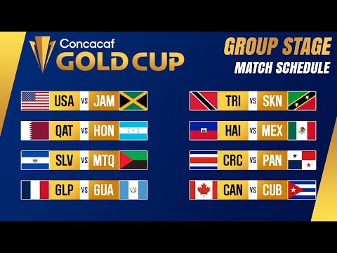 Group Stage: Match Schedule | CONCACAF Gold Cup 2023.