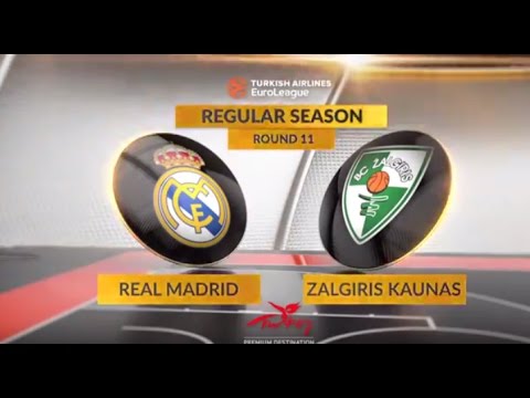 EuroLeague Highlights RS Round 11: Real Madrid 96-91 Zalgiris Kaunas