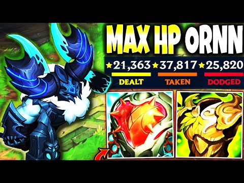 This Max HP ORNN Season 13 Build is DEADLY *6000+ HEALTH @20Mins* 🔥 LoL Top Ornn s13 Gameplay