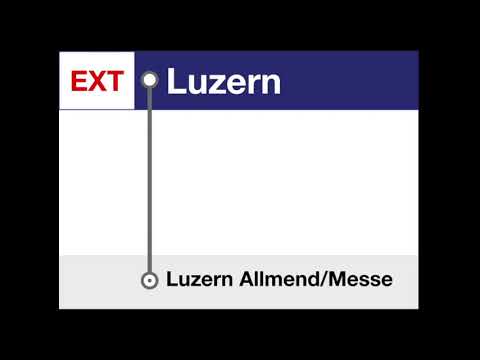 ZB/SBB Ansagen - EXT Luzern-Luzern Allmend/Messe (Bauarbeiten/engineering work)