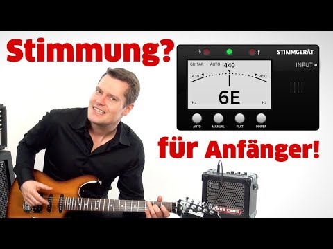 E-GITARRE STIMMEN STIMMGERÄT EINSTELLEN ANLEITUNG