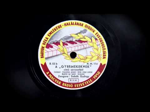 Sebők György plays from Bartók's 'For Children'