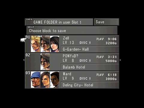 How to save the game so you can continue later - Final Fantasy 8