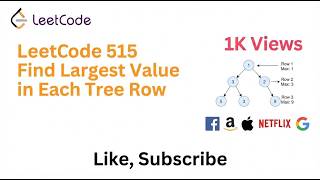 YouTube video 'LeetCode 515 Find Largest Value in Each Tree Row (Medium Complexity Problem)'