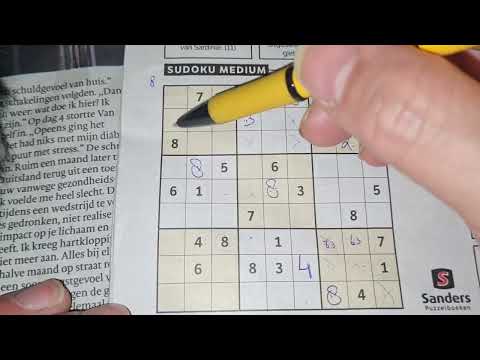 Daily Sudoku practice continues. (#3846) Medium Sudoku. 12-18-2021 (No Additional today)
