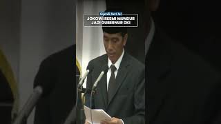Jokowi Mundur sebagai Gubernur DKI Jakarta Jelang Dilantik Presiden 2014, Minta maaf ke Masyarakat