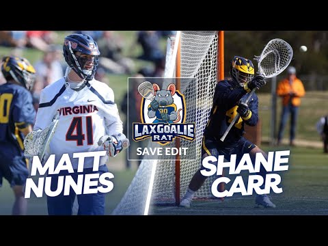 Nunes and Carr Do Battle – Matthew Nunes (Virginia) 🆚 Shane Carr (Michigan) - Goalie Save Edit