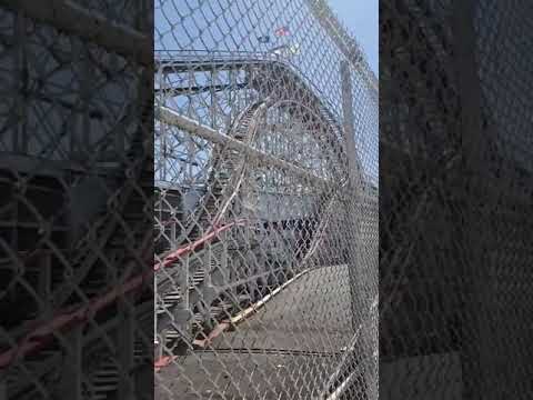 Off-ride footage of a Cyclone train