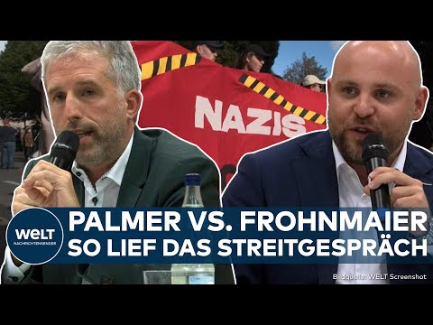 TÜBINGEN: Proteste gegen AfD! So lief das Streitgespräch zwischen Boris Palmer und Markus Frohnmaier