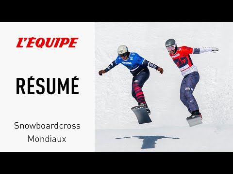 Snowboardcross: The men's final of the world championships, with Frenchman Loan Bozzolo