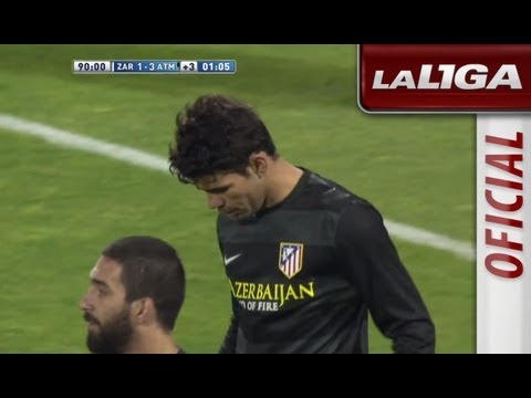 Gol de Diego Costa (1-3) en el Real Zaragoza - Atlético de Madrid - HD