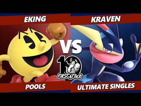First Attack 2022  - EKING (Pac-Man) Vs. Kraven (Greninja) Smash Ultimate Tournament