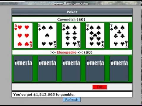 Omerta Poker- OMG  Amazing Straight !