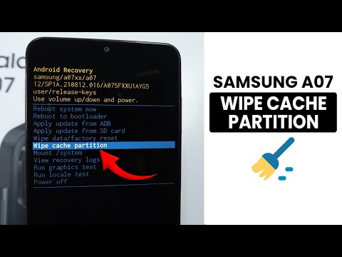How to Wipe Cache Partition in Samsung A07 - Reset Cache Partition