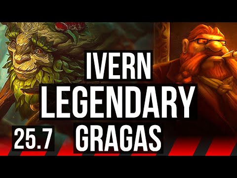 IVERN vs GRAGAS (TOP) | 6k comeback, 45k DMG, Legendary, 13/5/16 | NA Master | 25.7