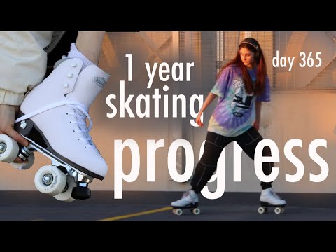 1 YEAR ROLLER SKATING PROGRESS - Tips and Tricks for Beginner roller skaters (Skate Progress Vlog)