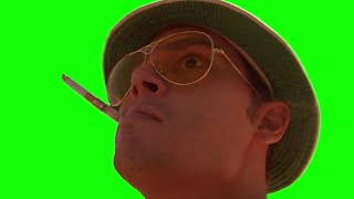"We can't stop here, this is bat country" green screen