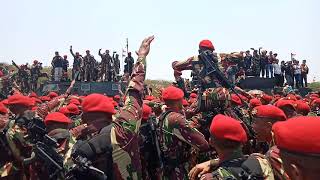 Download lagu Baret Merah!!! Aksi Yel yel prajurit kopassus bikin merinding !  | HUT TNI 74 mp3