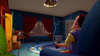 Hello Neighbor Alpha 2 Neighbor watching TV