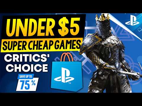 TONS of GREAT PSN Game Deals UNDER $5! PSN Critics Choice Sale SUPER CHEAP PS5/PS4 Games on SALE!