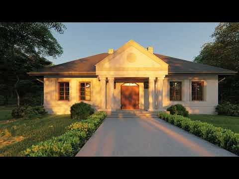 Projekt Dworku w stylu rezydencji szlacheckiej - AT-175