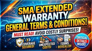 SMA Extended Warranty General Terms and Conditions