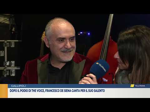 Dopo il podio di The Voice, Francesco De Siena canta per il suo Salento