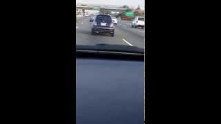preview picture of video 'Black Fiat Changes Lanes Without Signaling, I880 North, Union City, California'