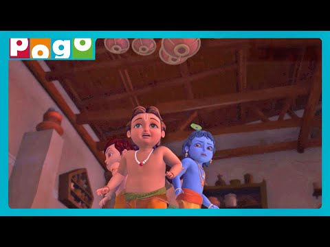 Little Krishna 🪈| DOODH KI CHORI!🧈😜| Hindi Cartoon😍| Kids Cartoon | @PogoChannel​