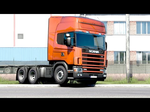 ETS 2 - Scania 94L Transporting Plastic Pipes from Pleven