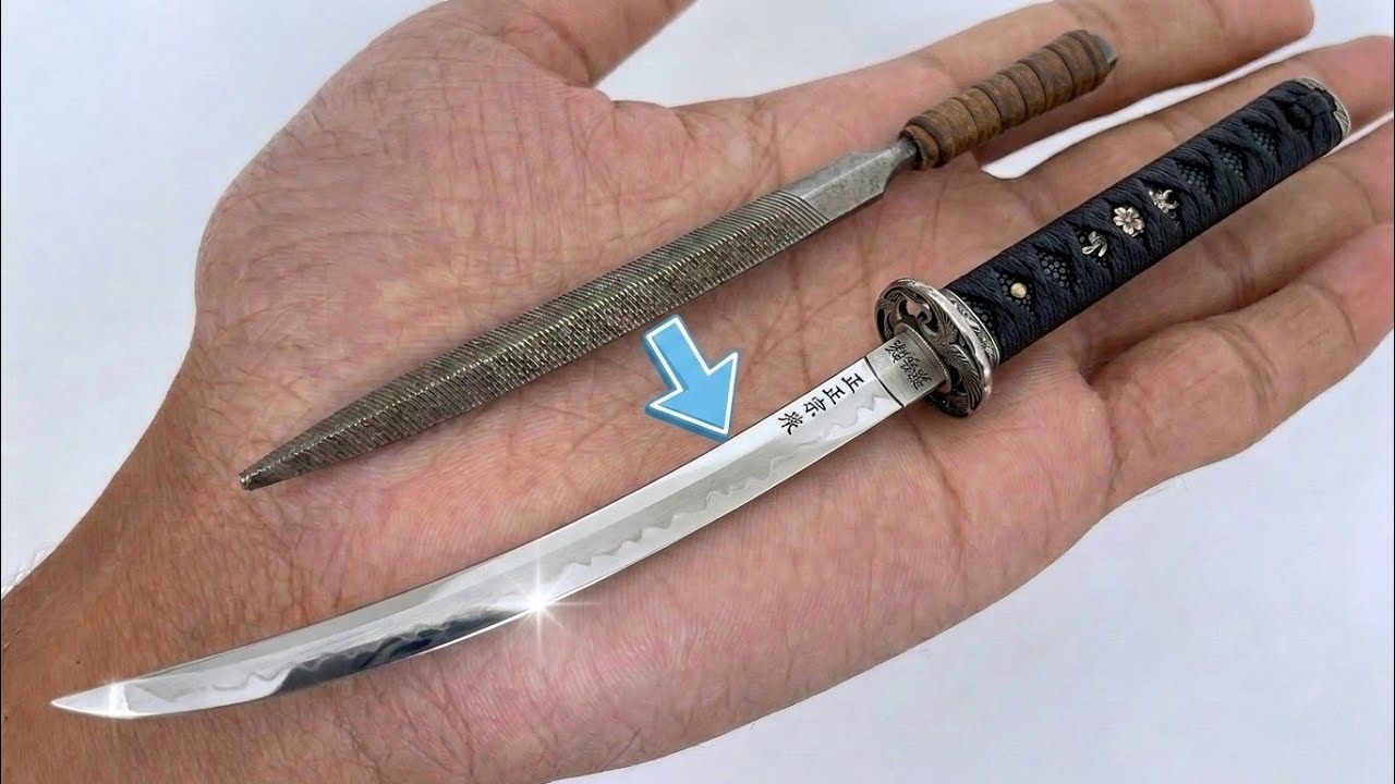 Make A Mini Katana From File / रेती | Making A karana | Making A Talwar | How To Make Katana 