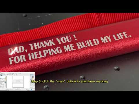 How to laser mark both text and image on a hammer with EM-Smart - 3Plasers.com