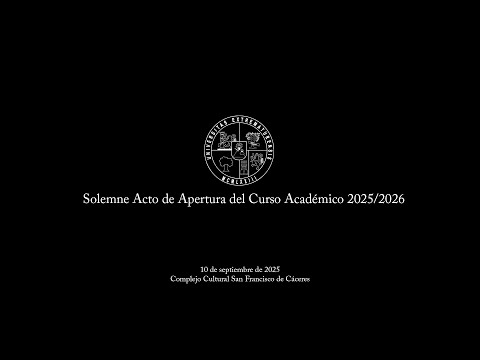 Solemne Acto de Apertura del curso académico 2025/2026