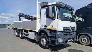 Camion plateau Mercedes-Benz AROCS 2643 / 6x4 / SKRZYNIOWY - 6,3 M / HDS HIAB X- HIDUO 188 ES | Image 4 - Autoline