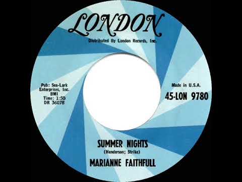 1965 HITS ARCHIVE: Summer Nights - Marianne Faithfull (mono 45)