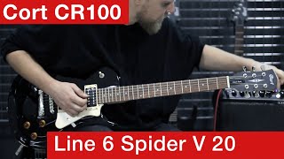 Video thumbnail for Cort CR100 + combo Line 6 Spider V 20 MkII Sound Test | Good Couple? by Guitarman Guitar Gear Demos