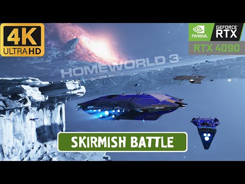 Homeworld 3 - Epic Cinematic Space Battle: Incarnate vs Hiigaran (RTX 4090)