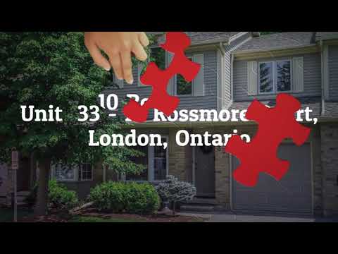 Property Condo Listing - Unit 33 - 10 Rossmore Court, London Home For Sale