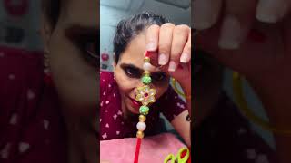 Rakhi nhi bandhavai mere se😢 / How to make rakhi at home with easy steps? / diy #shorts #handmade