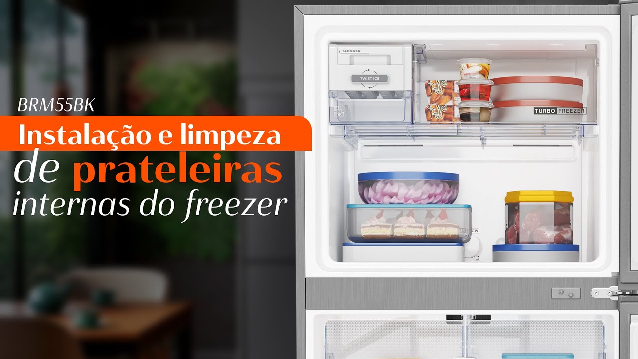 Prateleiras Internas Freezer Brastemp: Instalação e limpeza? | #BrastempEnsina