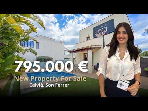 Stunning modern townhouse with pool, garden and private terraces in Son Ferrer