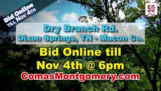 15.5± Acres in Dixon Springs, TN | Online Land Auction Ends Nov. 4th | Creek • Woods • Views!