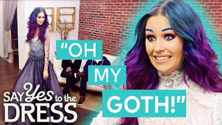 Gothic Bride Wants A BLACK Wedding Dress That Shows Off Her Neck Tattoo! | Brides Gone Styled